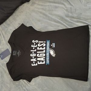 NWT Womens Philadelphia EAGLES 🏈 T-Shirt, Black Size Medium